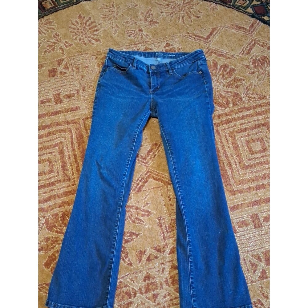 Soho Dark Blue Flare Jeans (Jea069)
